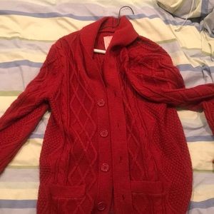 Red Men’s cardigan